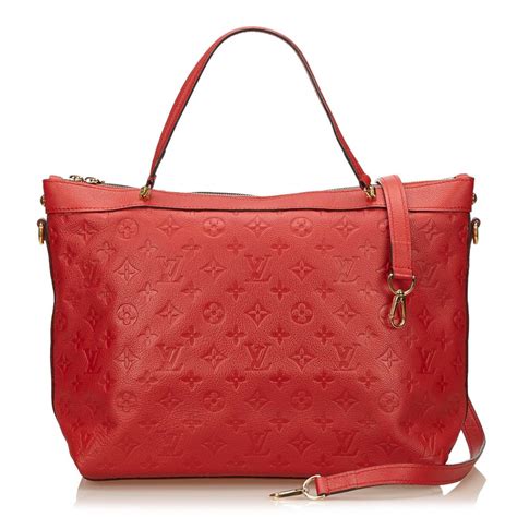 louis vuitton red bag leather|louis vuitton red bag price.